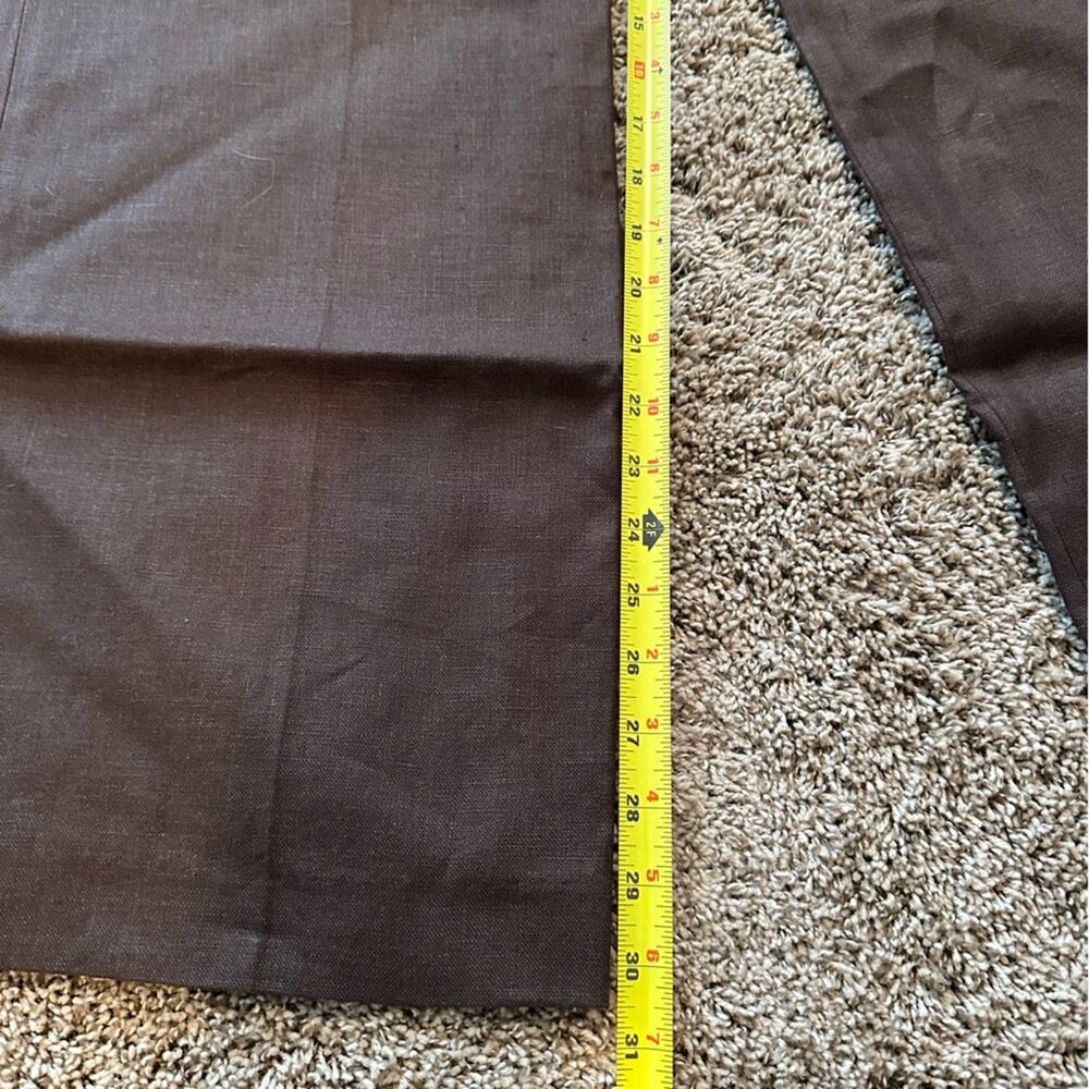 Talbots Brown Women’s 14 Heritage wide leg Pure Irish Linen pant ☘️ 👖 NWT - Picture 5 of 15